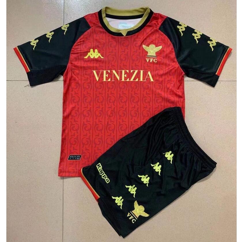 Kids Venezia FC 2021/22 Fourth Away Soccer Kits Shirt with Shorts